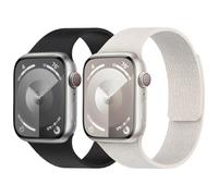 HAYONLIY 2 Pack Magnetic Silicone Band Compatible for Apple Watch 42mm 40mm 38mm 41mm,Strong Magnet Sport Replacement Strap for iWatch 11 10 9 8 7 6 5 4 3 2 1 SE Ultra Men Women