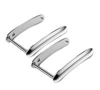 HAYONLIY 2 pack U-Shaped Metal Frame Compatible with Whoop 5.0 Fitness Peak/One/MG/Life,Stainless Steel Activity Tracker Accessorie