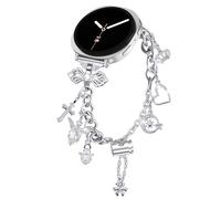 HAYONLIY Bling Bands Compatible with Samsung Galaxy Watch 8 40mm 44mm/Galaxy Watch 8 Classic 46mm 2025,Metal Diamond Jewelry Strap, Charms Adjustable Bracelet for Women