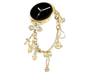 HAYONLIY Bling Bands Compatible with Samsung Galaxy Watch 8 40mm 44mm/Galaxy Watch 8 Classic 46mm 2025,Metal Diamond Jewelry Strap, Charms Adjustable Bracelet for Women