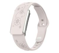 HAYONLIY Flower Engraved Bands Compatible with Whoop 5.0, Soft Silicone Breathable Replacement Strap for Whoop 5.0 One/Peak