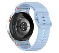 HAYONLIY One click No Gap Silicone Sport Bands Compatible for Samsung Galaxy Watch 7/FE/6/5/4 40mm 44mm/Watch 6 Classic 43mm 47mm/Watch 5 Pro 45mm/Watch 4 Classic 42mm 46mm, Corrugated Strap Men Women