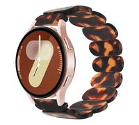 HAYONLIY Resin Stretchy Bands Compatible with Samsung Galaxy Watch 7 FE 6 5 4 40mm 44mm/5 Pro 45mm/Watch 6 4 Classic 43mm 47mm 42mm 46mm/Active 2,20mm Oval Elastic Strap for Women Men