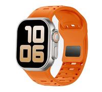 HAYONLIY Sport Strap Compatible with Apple Watch 42mm 44mm 45mm 46mm 49mm, Strong Breathable Soft Silicone Replacement Strap for iWatch 11/10/9/8/7/6/5/3/SE Ultra