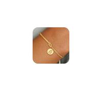 HAYOUWAY Women's Braided Bracelet with Letter B