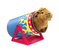 HAYPIGS Circus-Themed Cavy Cannonball Tilting Tunnel - Guinea Pig and Small Animal Toy - Ferret and Rat Accessories