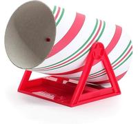 HAYPIGS Guinea Pig Toys and Accessories - Limited Edition Christmas CAVY CANDY CANE Tilting Tunnel - Guinea Pig Tunnel - Ferret Toys - Rat Accessories - Small Animal Toys