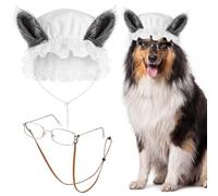 Haysandy 3 Pcs Big Bad Wolf Dog Costume Grandma Granny Wolf Costume, Large