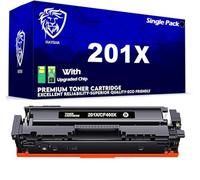 HAYSAR 1 Pack Compatible Replacement For HP 201X Black Toner Cartridges For HP Color Laserjet Pro M252DW, M252N, M274n MFP, M277DW, M277N CF400X 1x Black Toners