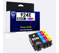 HAYSAR 924e CKYM Ink Cartridges Replacement for HP 924 924e Multipack Compatible with HP OfficeJet Pro 8120 8122e 8123e 8124e 8125e 8130e 8132e 8133e 8134e 8135e 8138e 8139e Without Chip