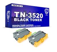 HAYSAR Compatible Brother Twin Pack TN-3520 Black Extra High Capacity Toner 20000 Pages For Brother HL-L6400, HL-L6400DW, HL-L6400DWT, HL-L6450DW, MFC-L6900DW,MFC-L6900DWT, MFC-L6950DW