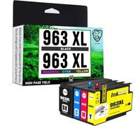 HAYSAR Compatible Replacement For HP 963XL High Capacity 4 Colour Multipack Ink Cartridges 3JA35AE Compatible Replacement For HP Officejet 9010 9012 9014 9015 9016 9019 9020 9022 9025