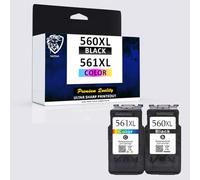 HAYSAR PG-560XL CL-561XL High Capacity Combo Pack Ink Cartridges Compatible Replacement For Canon 560 & 561 PG-560 Black & CL-561 Colour 3712C004 Replacement For TS5350 TS5351 TS5352 TS7450 TS7451