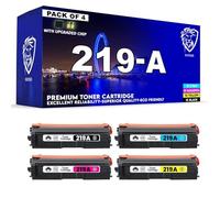 HAYSAR Premium High Capacity Compatible Replacement For HP 219A 4-Pack CMYK Toners Cartridges For HP Colour LaserJet Pro 3202dn, 3202dw, 3202dwe MFP 3302fdn 3302fdng 3302fdw 3302fdwg 3302sdw 3302sdwg