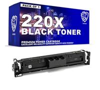 HAYSAR Premium High Capacity Compatible Replacement For HP 220X W2200X Single Pack Black Toner Cartridges For Colour LaserJet Pro 4202dn 4202dw 4202dwe MFP 4302dw MFP 4302dwe MFP 4302fdn MFP 4302fdwe