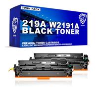 HAYSAR Replacement Compatible With HP 219A Twin Pack Black W2191A Toner For HP Color LaserJet Pro 3202dn 3202dng 3202dw MFP 3302fdn MFP 3302fdng MFP 3302fdw MFP 3302fdwg MFP 3302sdw MFP 3302sdwg