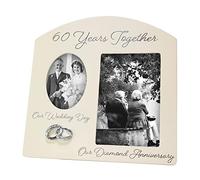 Haysom Interiors Contemporary 60 Years Together Then and Now Diamond Anniversary Frame