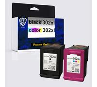 HAYSR Compatible Replacement For HP 302XL High Capacity Multipack Black & Tri-Colour Ink Cartridges Replacement For Envy 4520 4524 4527 Deskjet 2130 3630 3636 Officejet 3830 3831 3835 F6U67AE F6U68AE