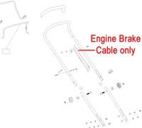 Hayter Osprey Lawnmower Engine Brake Cable 134-2148