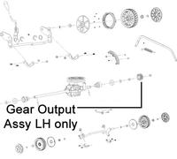 Hayter Toro Lawnmower Gear Output Assembly LH 134-0204