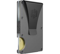 Hayvenhurst Slim Minimalist Front Pocket RFID Blocking Metal Wallets for Men with Money Clip, Iron, S, Minimalist
