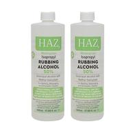 HAZ Isopropyl 50% Rubbing Alcohol Winter Green 500ml, 2 Pack, First Aid Antiseptic Disinfectant Cleanser & Cleaning, Lab Grade, IPA Isopropanol for Bathing, Massaging