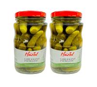 Hazal Gherkin Pickles 1700CC (1650G) Gherkin Zesty & Intense Flavour Product of Turkey Pack of 2