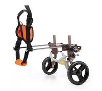 HAZARA Dog Mobility Harness Dogs Strollers Adjustable Aluminum Disabled DDog Wheelchair Cart og Assisted Walk Car Dog Walking Aid Hind Leg Rehabilitation for Handicapped-Brown||1