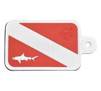 HAZARD 4 Dive Shark Rubber Patch - Red