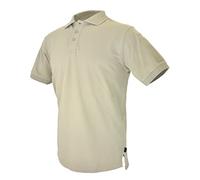 HAZARD 4 Quickdry Undervest Battle Polo Tactical Velcro-Arm-Patch Plain Front Breathable Shirt Tan