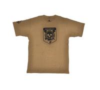 HAZARD 4 Unisex's Operator Skull(tm) Graphic Tee (r) -Black (X-Small) T-Shirt-Coyote (Medium)