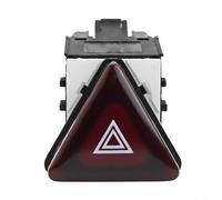 Hazard Flash Switch Button Dark Red Plastic Interior Control Replacement For Golf GTI MK5 2007-2010 Compatible With OEM 1K0953509A 18G953509 Easy Installation Reliable Performance Sturdy Material