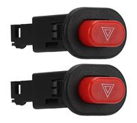 Hazard Light Switch, Traffic Switch Double Flash Button Hazard Light Button Double Flash Warning Controller Warning for Motorcycle Motorbike Scooter