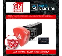 Febi Bilstein 107792 Hazard Warning Light Switch Pack of 1, Red