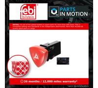 Febi Bilstein 107792 Hazard Warning Light Switch Pack of 1, Red