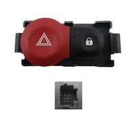 Hazard warning light switch 23647 MEAT & DORIA for RENAULT CLIO III