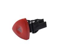 Hazard Warning Light Switch Button Emergency Flasher Lamp Switch For Renault Trafic Espace Laguna V-auxhall Vivaro 8200442724 (Red)