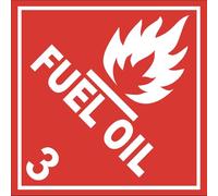 Hazard Warning Stickers Fuel Oil Sign Safety COSHH HACCP Hazchem Self Adhesive Vinyl 125mm x 125mm V2
