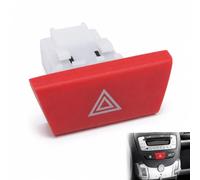 Hazard Warning Switch OE 6490NG for Peu-geot 107 Cit-roen C1 To-yota Aygo | Impact-resistant ABS construction, plug-and-play fitting, reliable push-button hazard operation for compatible vehicles