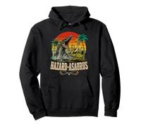 Hazardasaurus Golf Water Hazard Mosasaur Retro Design Pullover Hoodie