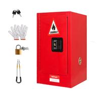 Hazardous Storage Cabinet with 3-Point Locking System for Industrial Flammable and Dangerous Goods Safety