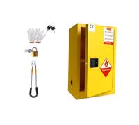 Hazardous Storage Cabinet with 3-Point Locking System for Industrial Flammable and Dangerous Goods Safety