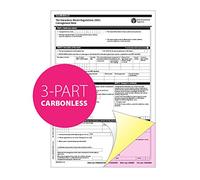 Hazardous Waste Consignment Note Pad A4 - Triplicate 3-Part NCR (White/Yellow/Pink) - 50 Sets - Standard UK Format - Ocean Pads (70208)
