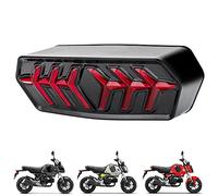 HAZAWA Grom Integrated Tail Light with Turn Signal Sequential Led SMD Motorcycle Taillight assembly Flowing Compatible with Honda Grom 2014-2022 2020 MSX125 SF CBR650F/R CTX700 CTX700N(Red lens)