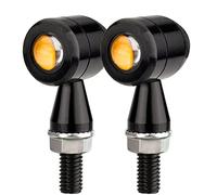HAZAWA Micro LED Motorcycle Turn Signals Mini Blinkers Small Front Rear Indicator Compatible with Harley Davidson Honda Kawasaki Suzuki Triumph Yamaha Cruiser Choppers Street Bike (Style A)