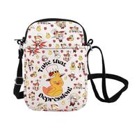 Hazbin Anime Crossbody Bag Hazbin Cartoon Movie Merch Take That Depression Shoulder Bag Demon Fan Tote Bag (Depression CB UK)