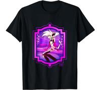 Hazbin Hotel Angel Dust Black T-Shirt Printed Tee Graphic Top for Men Shirt M