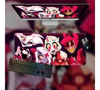 Hazbin Hotel Anime Mouse Pad, Gaming Mouse Mat, Anime Angel Dust/Alastor/Niffty Mouse Pad, Cartoon Mouse Mat, Office Desk Mat Large Size, Desk Pad for Gaming Office Home 80x30cm
