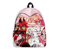 Hazbin Hotel Backpack Rucksack Laptop Bag Hazbin Hotel Alastor/Angel Dust Figure Print Student Bag Back to School Backpacks for Boys Girls (Type9, 40 * 30 * 17CM)