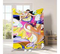 Hazbin Hotel Blanket Flannel Throw Blanket - Ultra Soft Cozy Warm Throw for Bed, Sofa, Gift, Travel, in The Car (F,130 * 150cm)